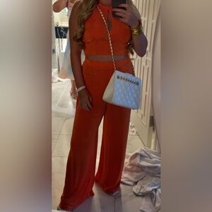 Nasty Gal Bold Orange Pants Set